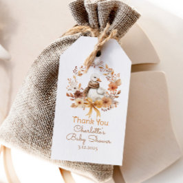 Dwaas Ganz Rustieke Herfst Baby shower Bedankt Cadeaulabel