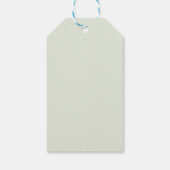 Dwaas Ganze Gingham Eend Bedankt baby shower Cadeaulabel (Achterkant)