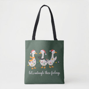 Dwaas Ganzen ABA Kerst RBT BCBA Gedragstherapeut Tote Bag