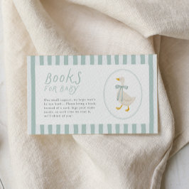 Dwaas Ganzen Baby Shower Boeken voor Baby Insteekk Informatiekaartje