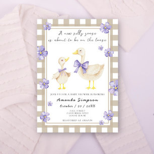 Dwaas Ganzen Baby Shower Kaart