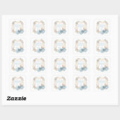 Dwaas Ganzen Baby Shower Vierkante Sticker (Vel)