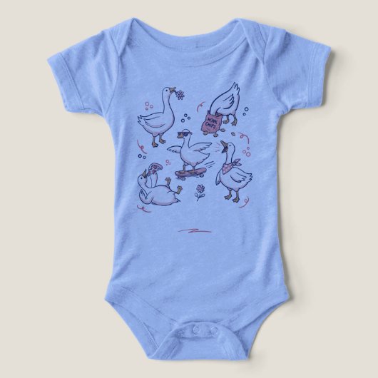 Dwaas Ganzen Bende Grappige Gans Shirt (Design voorkant)