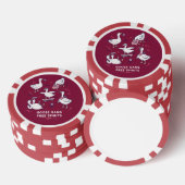 Dwaas Ganzen Bende Grappige Gans Shirt Poker Chips (Opstapeling)