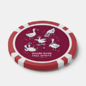 Dwaas Ganzen Bende Grappige Gans Shirt Poker Chips (Enkel)