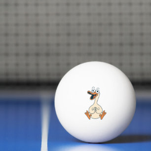 Dwaas Ganzen, Eigenaardig, Grappige Tekenfilm Gans Pingpongbal