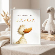 Dwaas Ganzen Favor Teken Baby Borrel