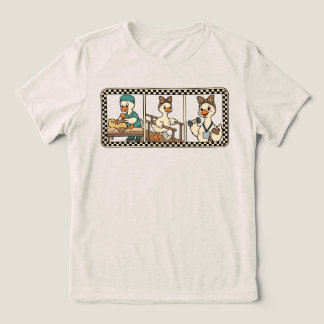 Dwaas Ganzen Fysiotherapeut Vintage Cadeau Tri-Blend Shirt