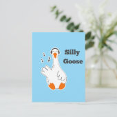 Dwaas ganzen, Grappige Gans, Gans Liefhebber Briefkaart (Staand voorkant)