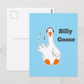 Dwaas ganzen, Grappige Gans, Gans Liefhebber Briefkaart (Voorkant / Achterkant)
