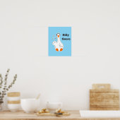 Dwaas ganzen, Grappige Gans, Gansliefhebber Poster (Keuken)