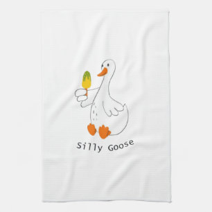 Dwaas ganzen, Grappige Gans, Gansliefhebber Theedoek