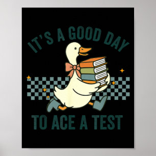 Dwaas Ganzen Het Is Een Goede Dag om Een Toets Te Poster