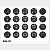 Dwaas Ganzen Het Is Oké Anders Ronde Sticker (Vel)