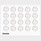 Dwaas Ganzen Kaars Ronde Sticker (Vel)