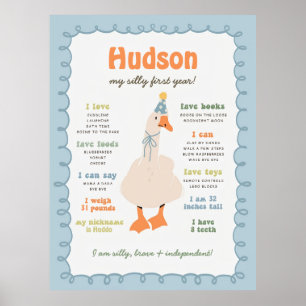 Dwaas Ganzen Mijlpalenbord, Afdrukbaar Een Dwaas Poster