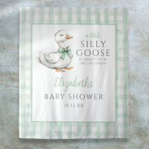 Dwaas Ganzen Neutrale Baby Shower Fotobehang