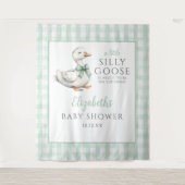 Dwaas Ganzen Neutrale Baby Shower Fotobehang Wandkleed (Voorkant)