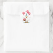 Dwaas Ganzen Ronde Sticker (Tas)