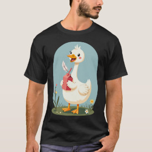 Dwaas Ganzen Sap Grappige Vogel Humor Cute Kawaii T-shirt