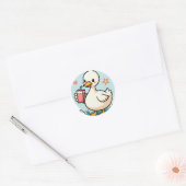 Dwaas Ganzen Sap Sticker Grappige Vogel Humor Kawa (Envelop)
