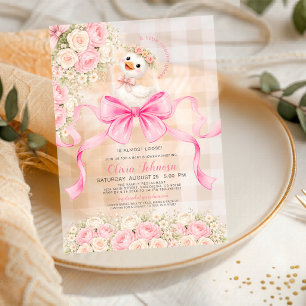 Dwaas Ganzen Schatje Ganzen Bijna Los Baby Shower Acryl Uitnodigingen