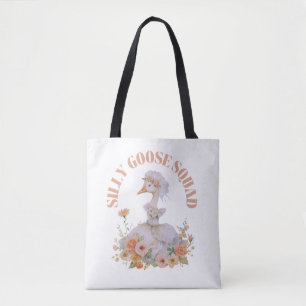 Dwaas Ganzen Team Bruidsmeisje Grappige Bruiloft Tote Bag