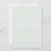 Dwaas Ganzen Tweeling Salie Groene Strik Gingham V Kaart (Achterkant)