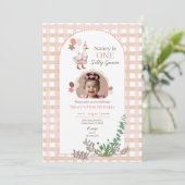 Dwaas Ganzen Verjaardag Elke Leeftijd Bruine Foto  Kaart (Staand voorkant)