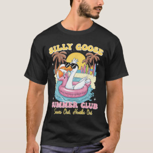 Dwaas Ganzen Zomerclub Zomer Vakantie Strand Vrouw T-shirt