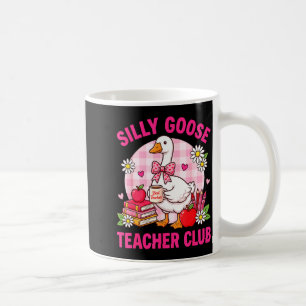 Dwaas Ganzendocentclub Valentijnshart Roze Strik  Koffiemok