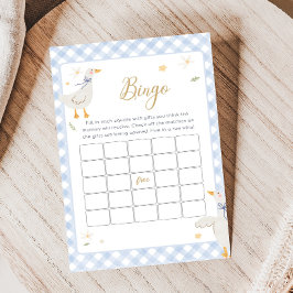 Dwaas Ganzengingham Baby Shower Bingo Spel