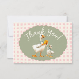 Dwaas Ganzengingham bedankbriefje Kaart