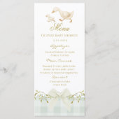Dwaas Ganzengroen Gingham Menu (Voorkant)