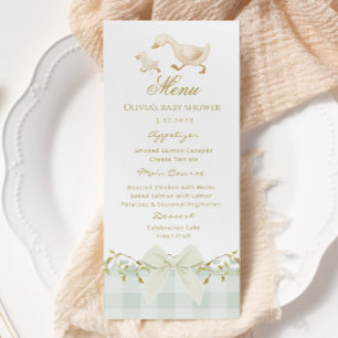 Dwaas Ganzengroen Gingham Menu