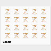 Dwaas Ganzenjongens Op Vrije Voeten Vierkante Sticker (Vel)