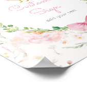 Dwaas Ganzenroze Roze Strik Custom Poster (Hoek)