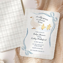 Dwaas Ganzje Baby Shower Uitnodiging