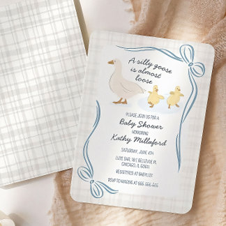 Dwaas Ganzje Baby Shower Uitnodiging