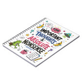 Dwaas Gedachten Grappig Doodle Notitieboek (Linkerzijde)
