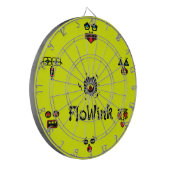Dwaas Gezicht Dartbord (Voorkant Links)