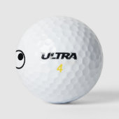 Dwaas gezichtsplezierige humor golfballen (Logo)