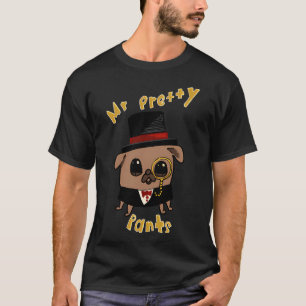 Dwaas Grappige Kleurrijke Hond Met Bloemen T-shirt