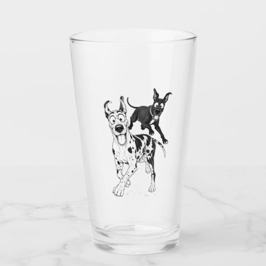 Dwaas grote Danese glas (Voorkant)