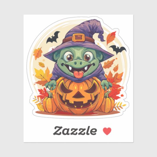 Dwaas Halloween Monster Sticker (Vel)