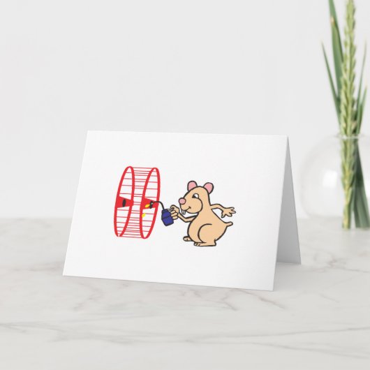dwaas hamsterrad smeren kaart (Voorkant)