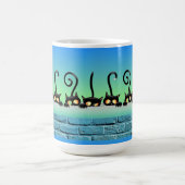 Dwaas Kat op de Muur Koffiemok (Center)