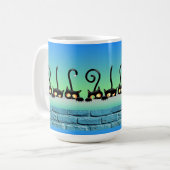 Dwaas Kat op de Muur Koffiemok (Voorkant links)