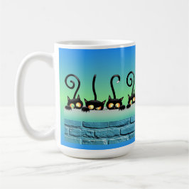 Dwaas Kat op de Muur Koffiemok