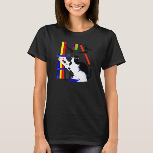 Dwaas katje grappige kat meme t-shirt (Voorkant)